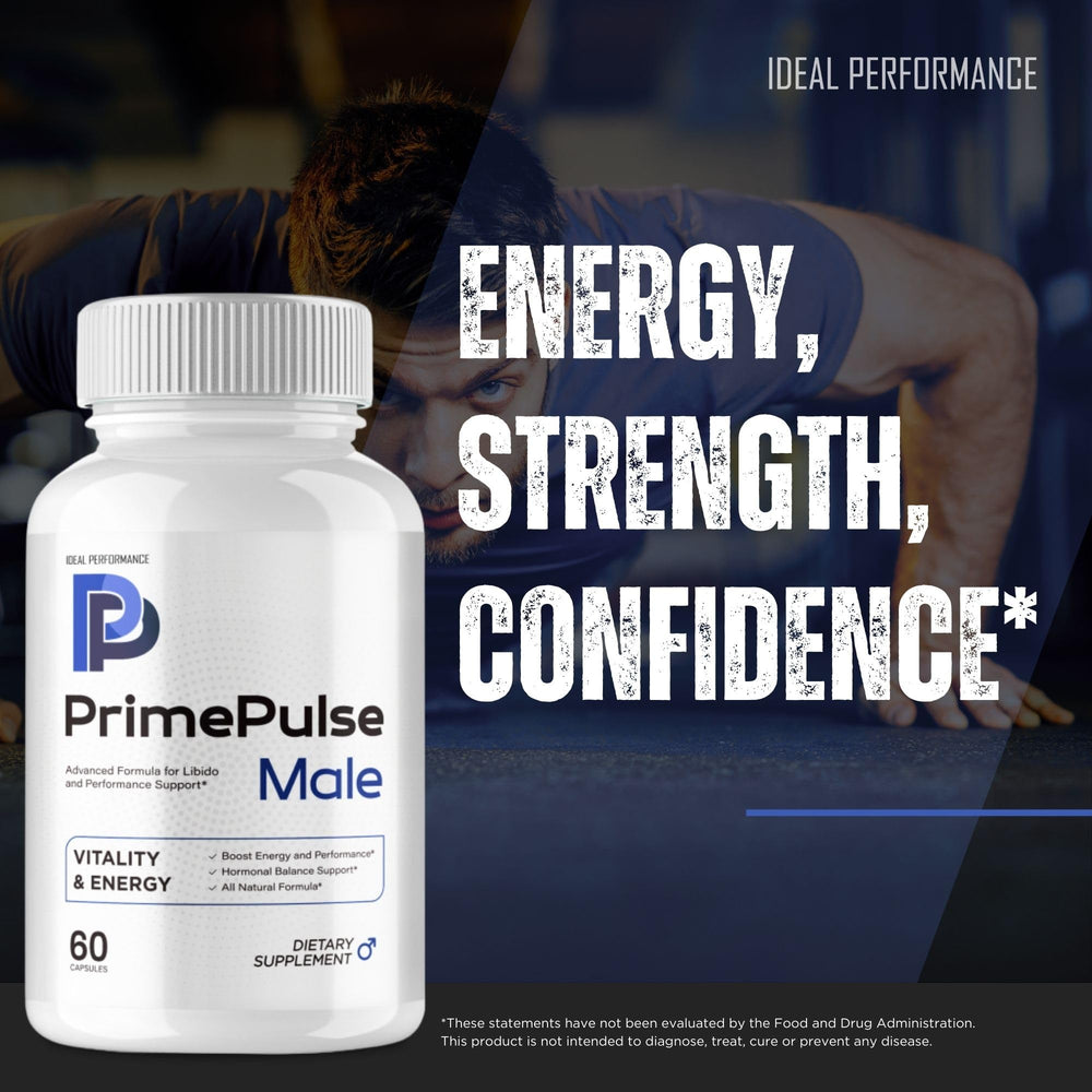 IDEAL PERFORMANCE Prime Pulse capsules close-up reveal smooth, swallow-friendly texture.