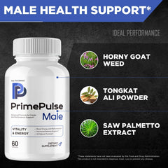 Prime Pulse pills arranged in blister pack for on-the-go use.