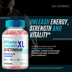 Prime Vigor XL Extreme label close-up with clear dosage guidance for safe use
