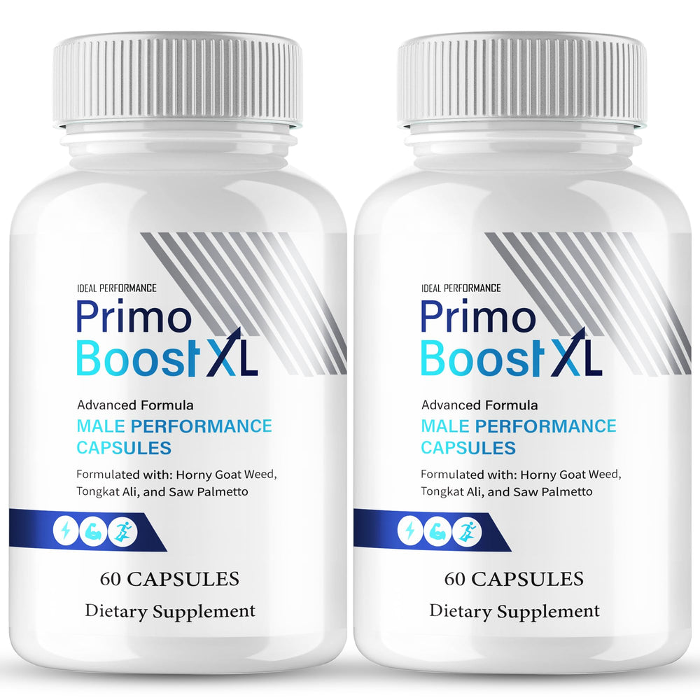 IDEAL PERFORMANCE Primo Boost XL bottle front showing on-the-go energy support