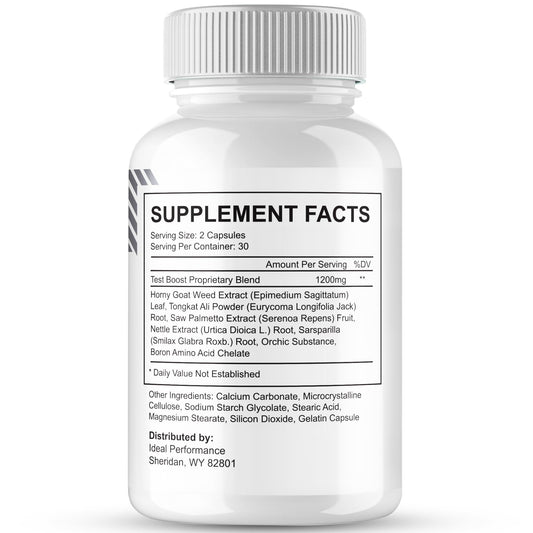 IDEAL PERFORMANCE Primo Boost XL capsules closeup highlighting a natural energy option for workouts