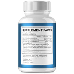 IDEAL PERFORMANCE Prosta Defend bottle cap close-up highlighting capsules.