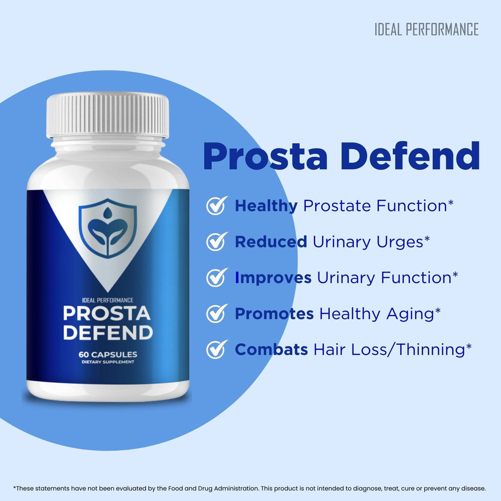 IDEAL PERFORMANCE Prosta Defend shown in morning routine setup for daily bladder comfort