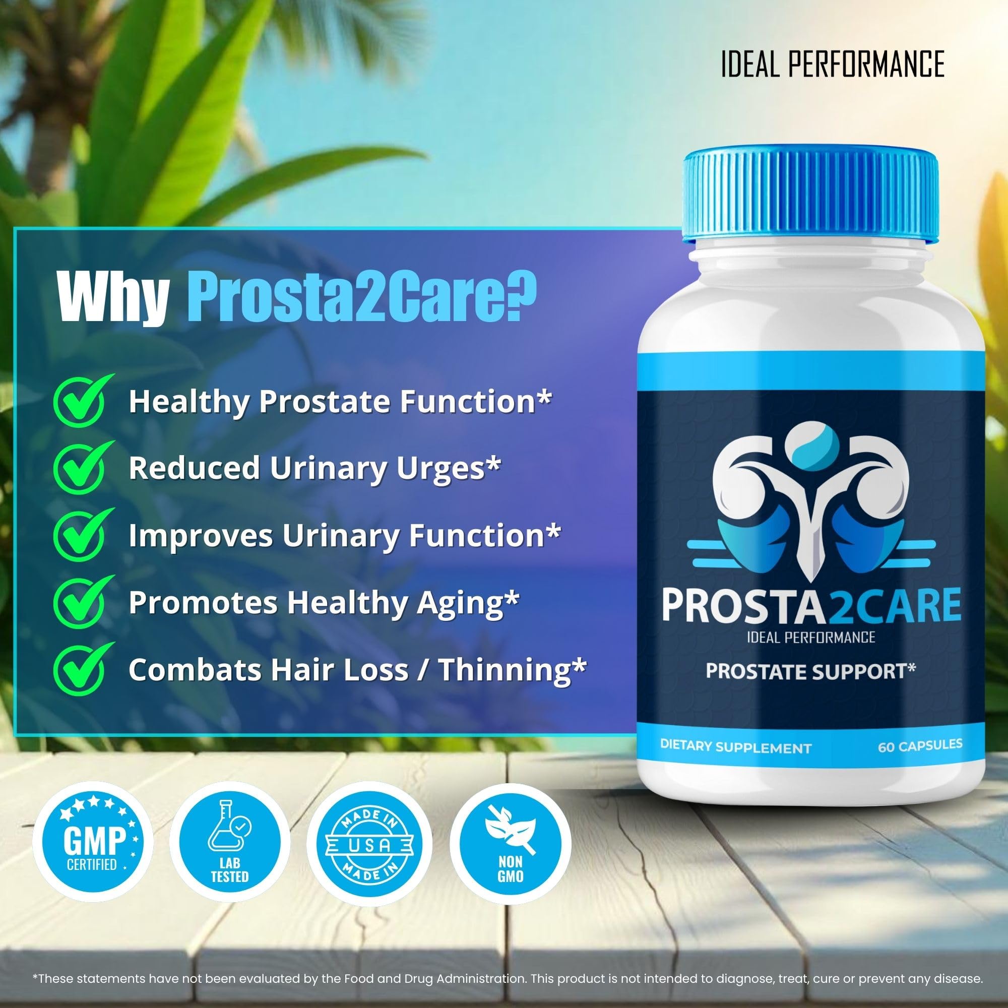 IDEAL PERFORMANCE Prosta2Care 5-pack display offers value for ongoing use.