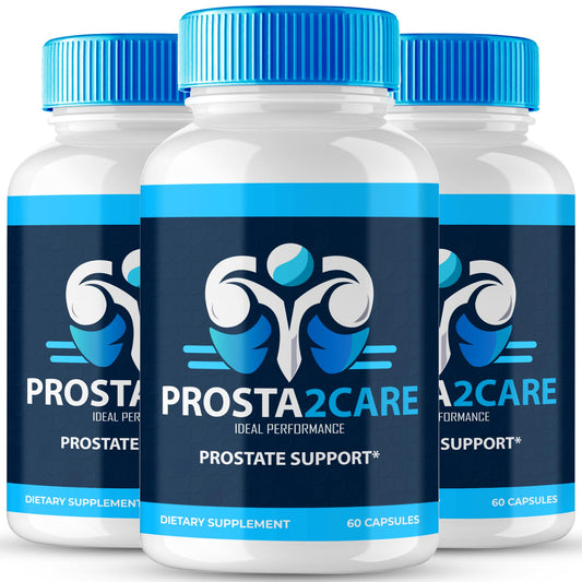 IDEAL PERFORMANCE Prosta2Care bottle front enhances quick product recognition and confidence.