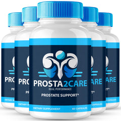 IDEAL PERFORMANCE Prosta2Care capsules in a bottle for daily, all-natural prostate support.