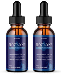 IDEAL PERFORMANCE Prostadine 2-pack bottle on countertop, potential daily prostate support option.