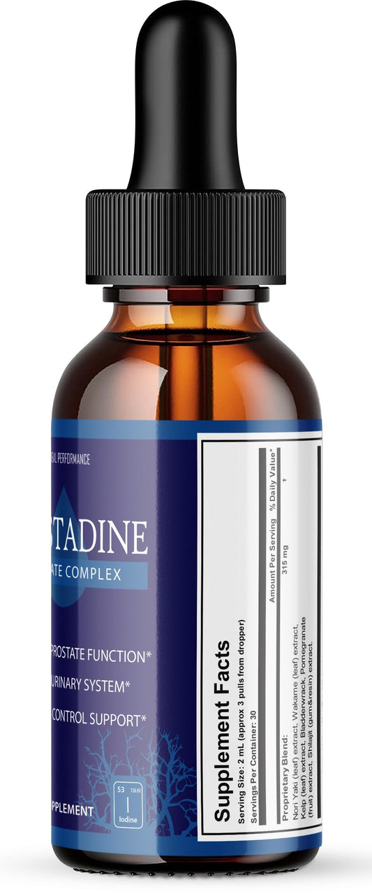 IDEAL PERFORMANCE Prostadine dropper in hand for quick use
