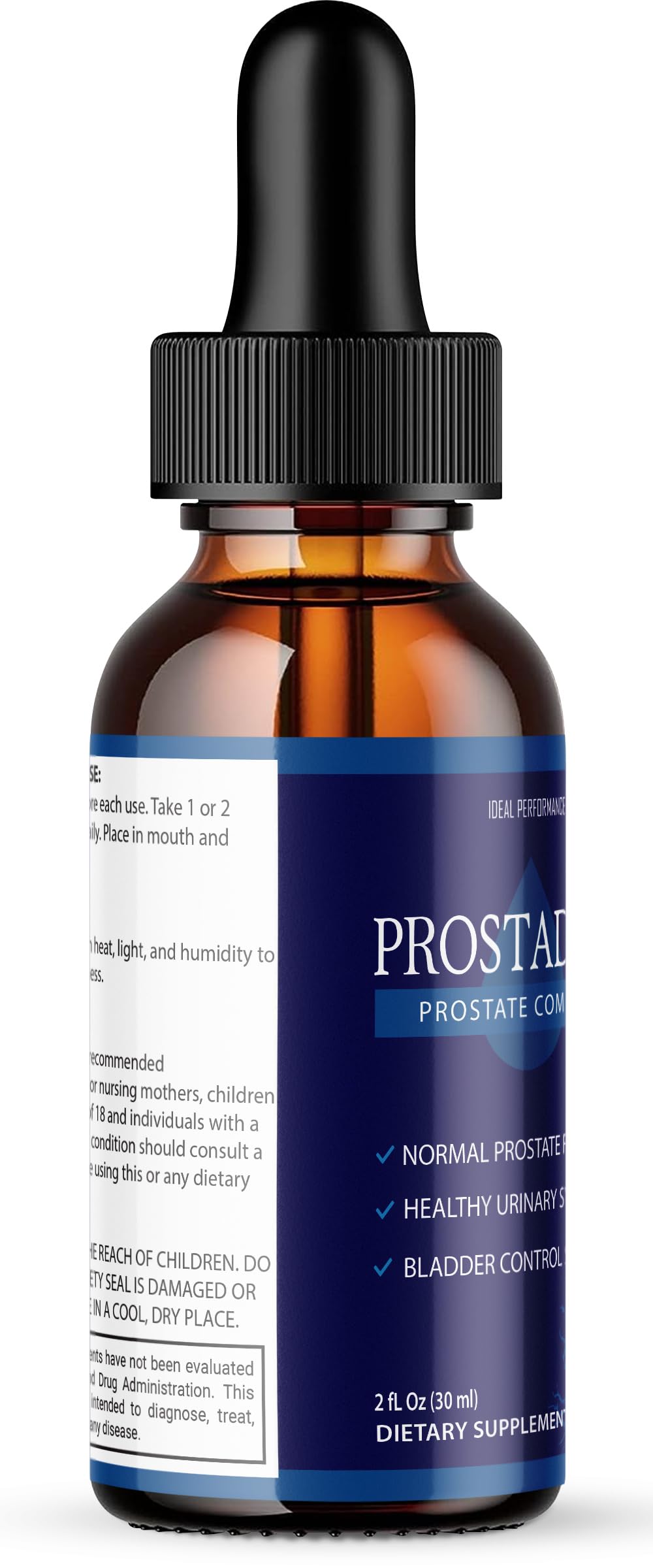 IDEAL PERFORMANCE Prostadine reviews graphic, highlighting user experiences and perceived benefits.