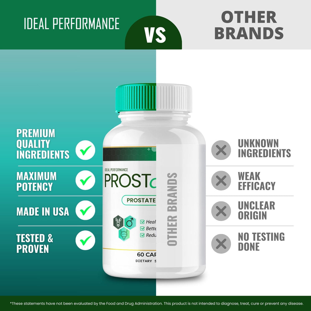 IDEAL PERFORMANCE Prostafense in-store display at retailers.