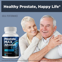 IDEAL PERFORMANCE Prostate Max natural ingredients scene with clean labeling