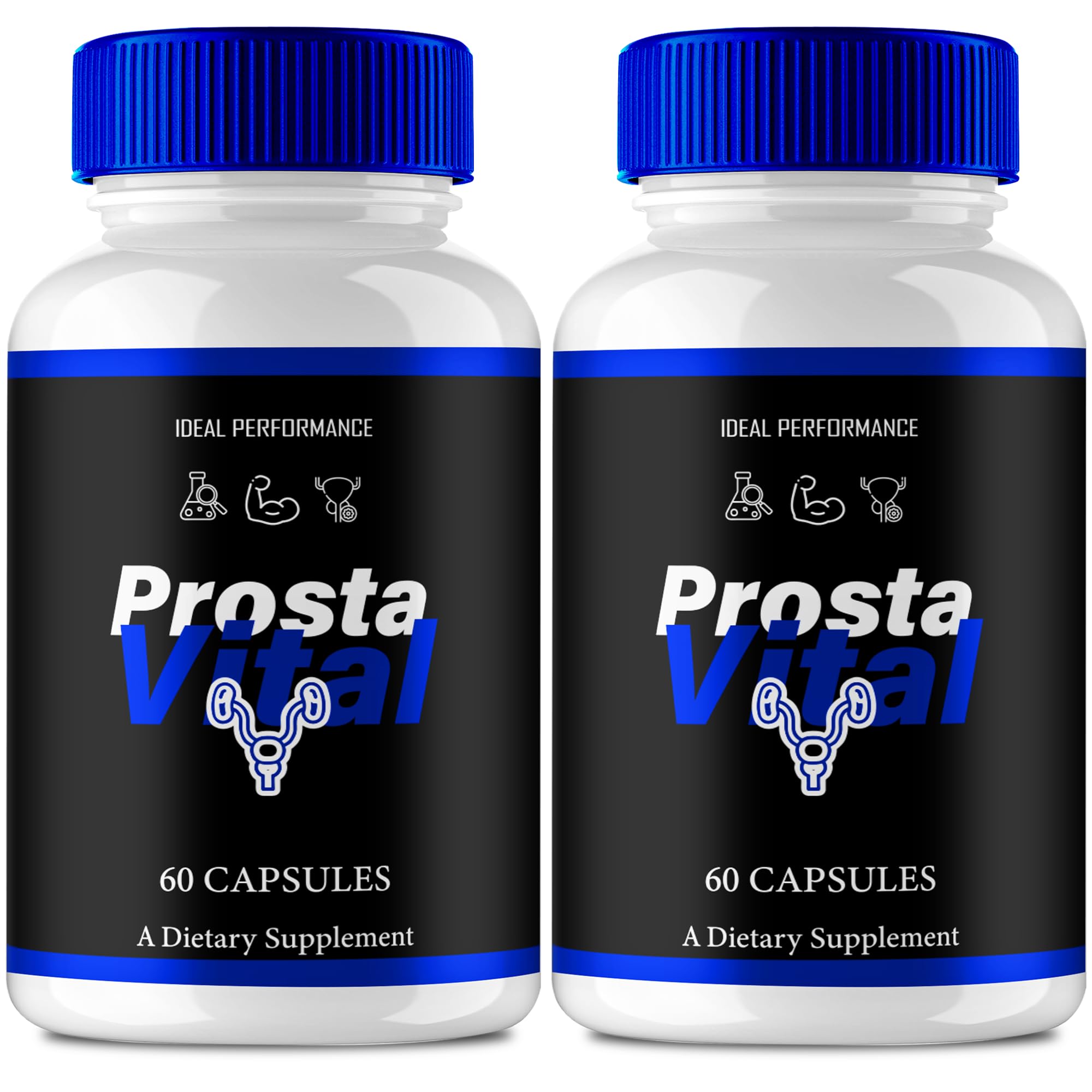 IDEAL PERFORMANCE ProstaVital bottle front for daily wellness support.