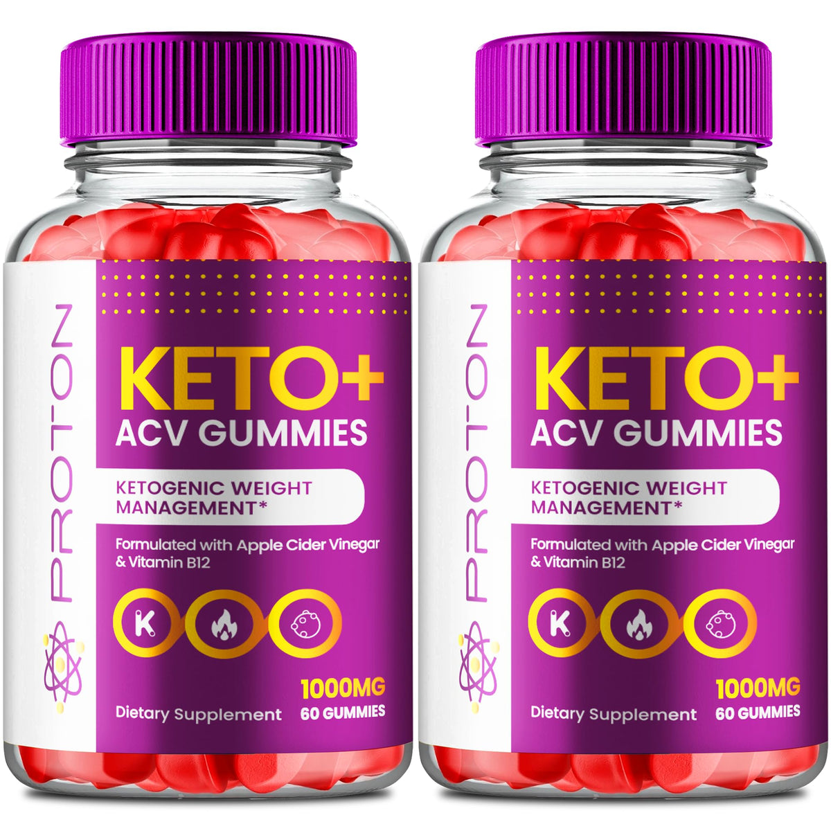 IDEAL PERFORMANCE Proton ACV Gummies bottle front for convenient daily keto routine.