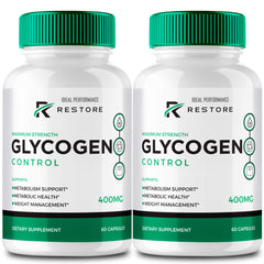 IDEAL PERFORMANCE RestoreGlycogen bottle front view for daily energy balance.