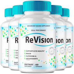 IDEAL PERFORMANCE Revision Eye Supplement bottle with capsules for daily eye care