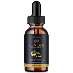 IDEAL PERFORMANCE Sonofit drops bottle for tinnitus relief and ear comfort