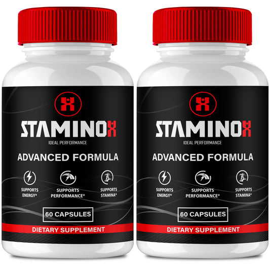 IDEAL PERFORMANCE Staminox bottle front view for daily energy support