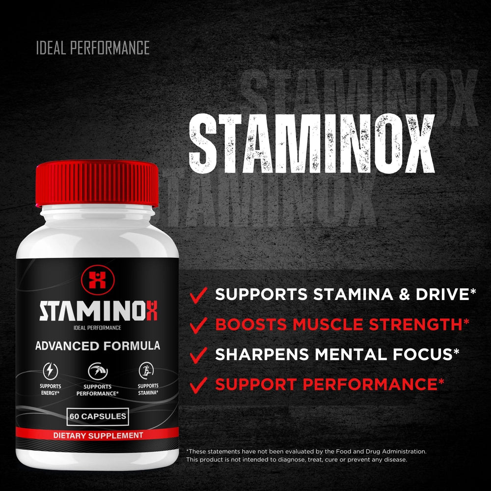 IDEAL PERFORMANCE Staminox Capsules packaging and branding