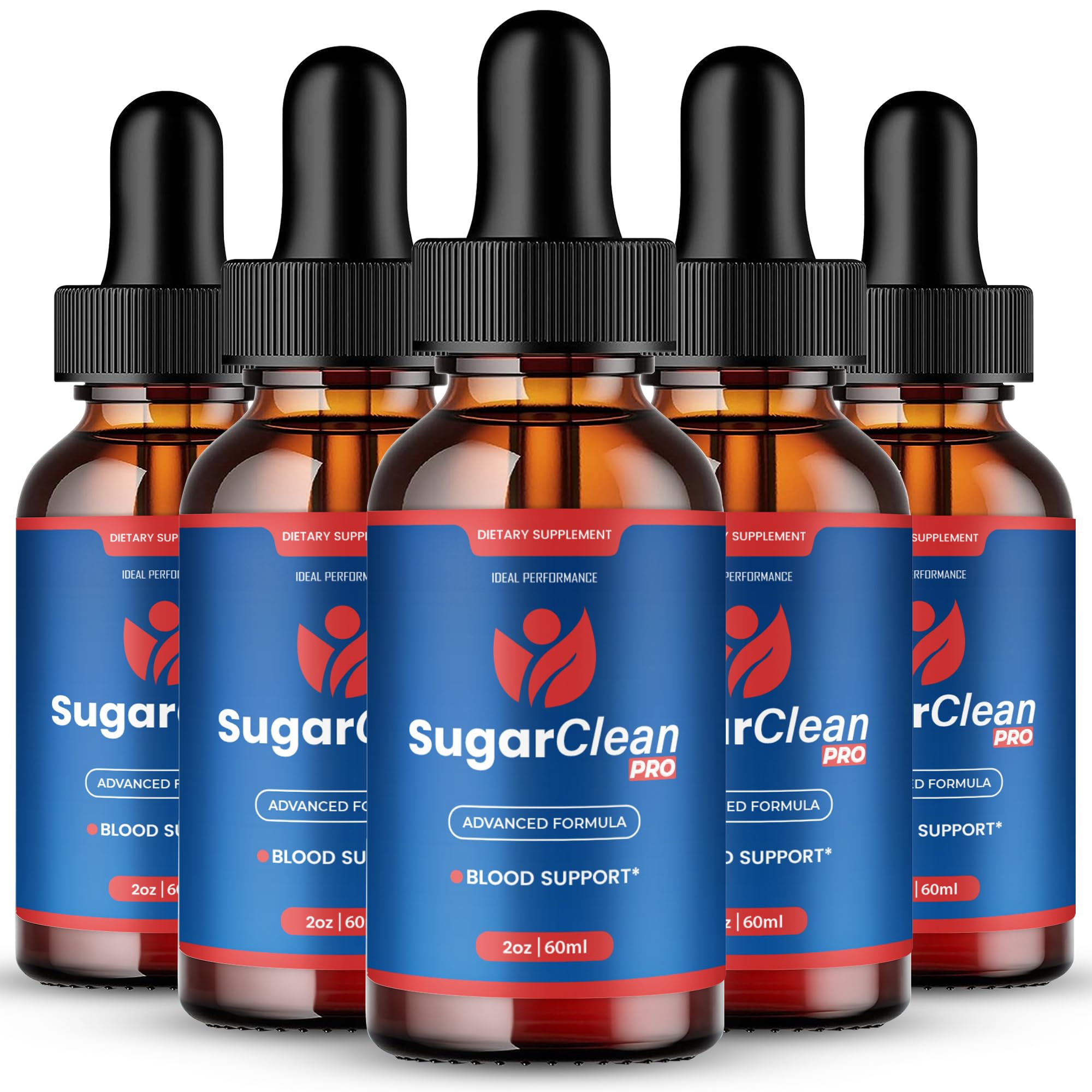 IDEAL PERFORMANCE Sugar Clean Pro Drops bottle shown for healthy circulation support.