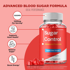 IDEAL PERFORMANCE Sugar Control Gummies maximum-strength formula label suggests potent daily support.