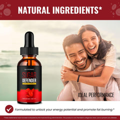 Sugar Defender Drops packaging and labeling in a compact, all-natural formula bundle