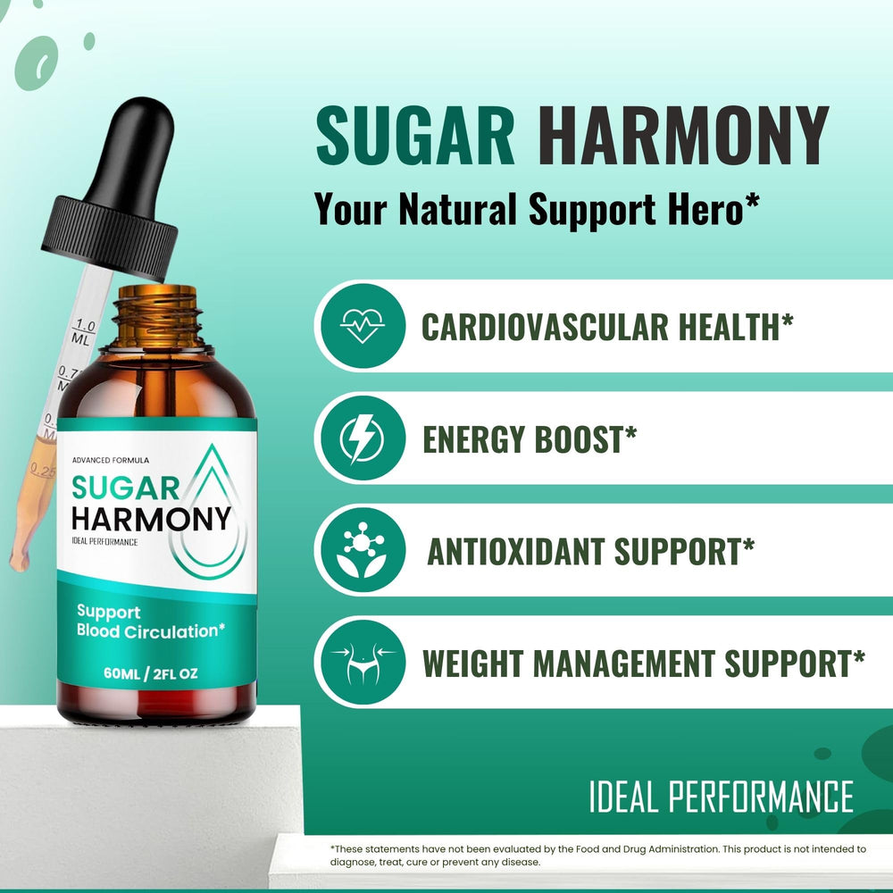 IDEAL PERFORMANCE Sugar Harmony Drops dispense pour for easy daily use