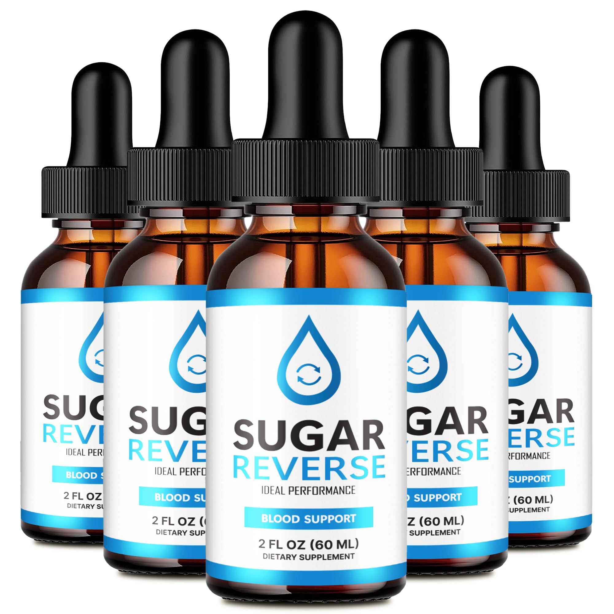 IDEAL PERFORMANCE Sugar Reverse Drops bottle with dropper for convenient daily dosing