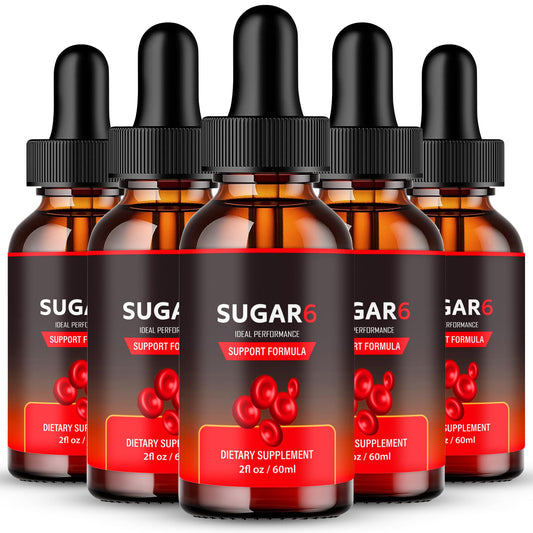 IDEAL PERFORMANCE Sugar Six Drops bottle shown for daily wellness support.