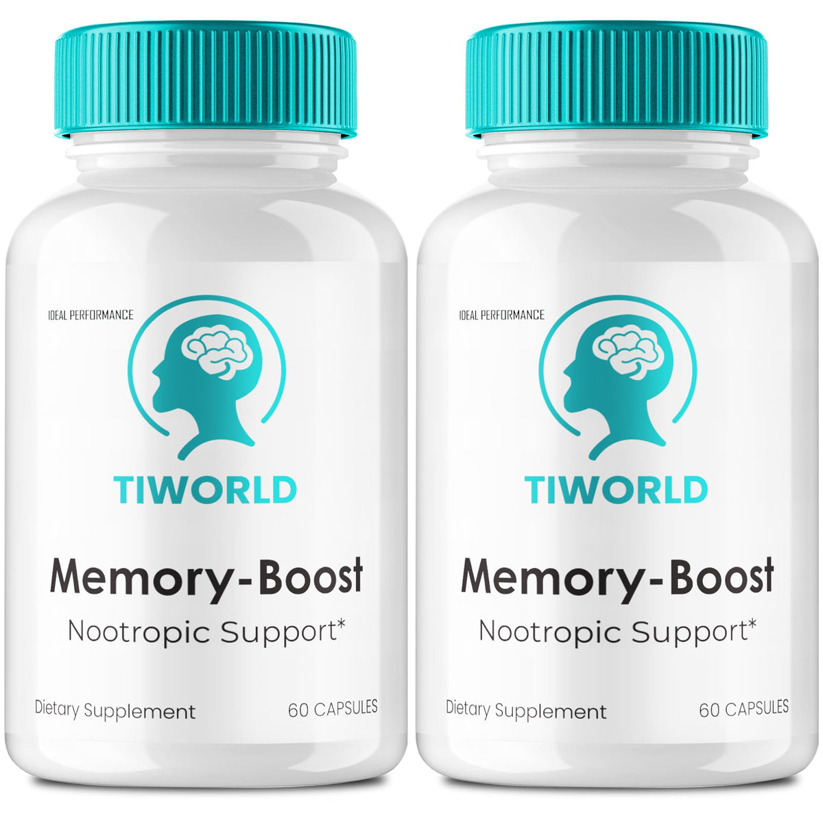 IDEAL PERFORMANCE Tiworlde Memory Boost capsules bottle front for daily brain support