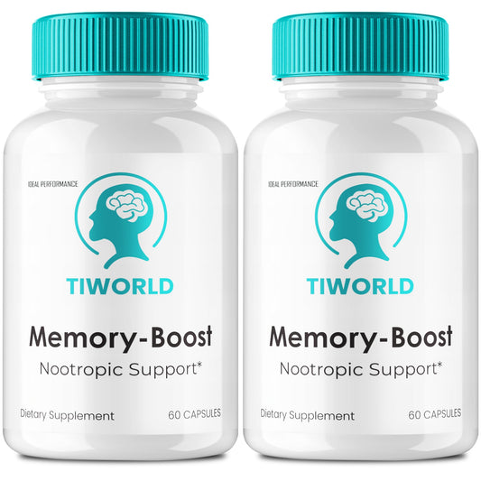 IDEAL PERFORMANCE Tiworlde Memory Boost capsules bottle front for daily brain support