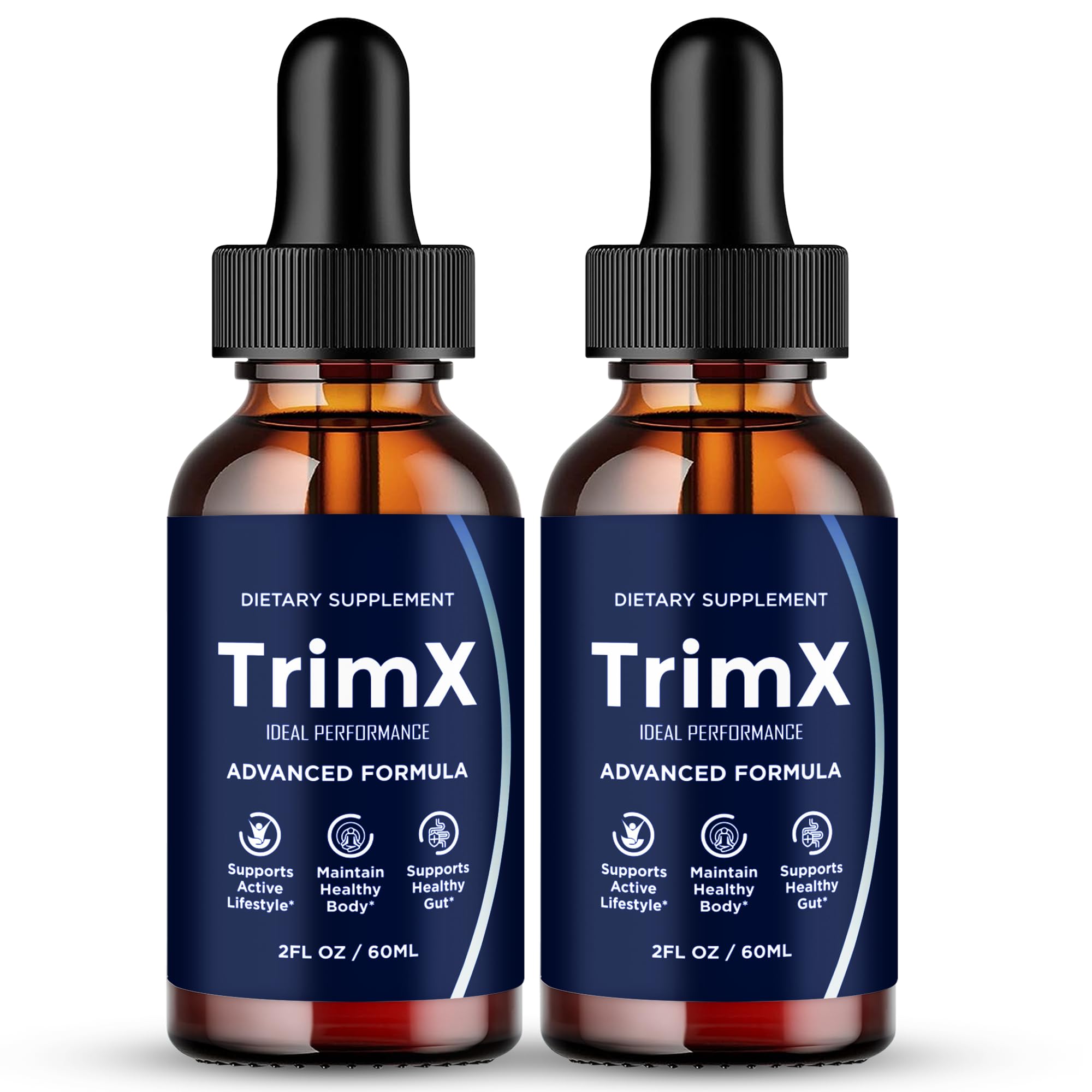 IDEAL PERFORMANCE TrimX Drops bottle close-up for active lifestyle keto formula
