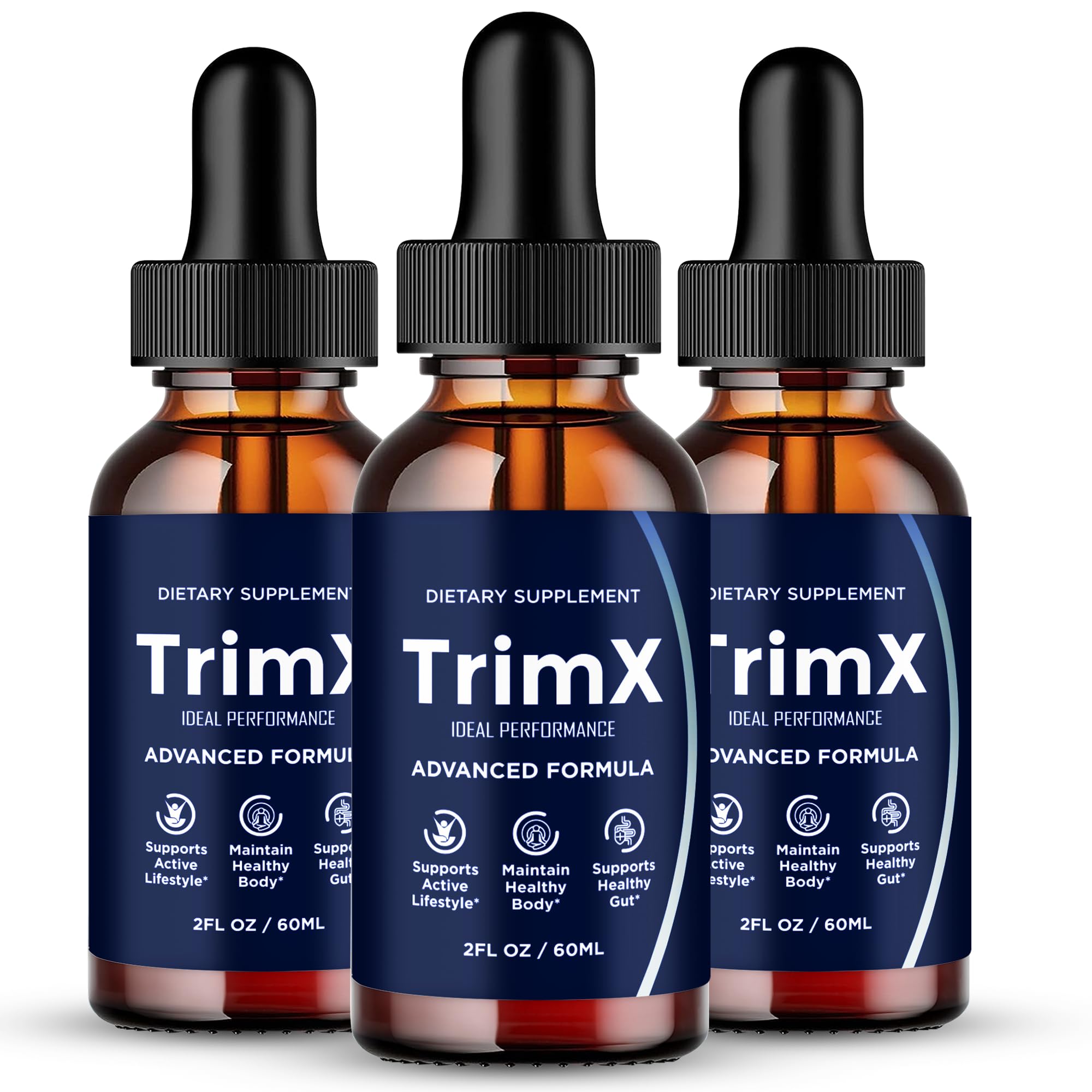 IDEAL PERFORMANCE TrimX Drops bottle for precise on-the-go dosing.