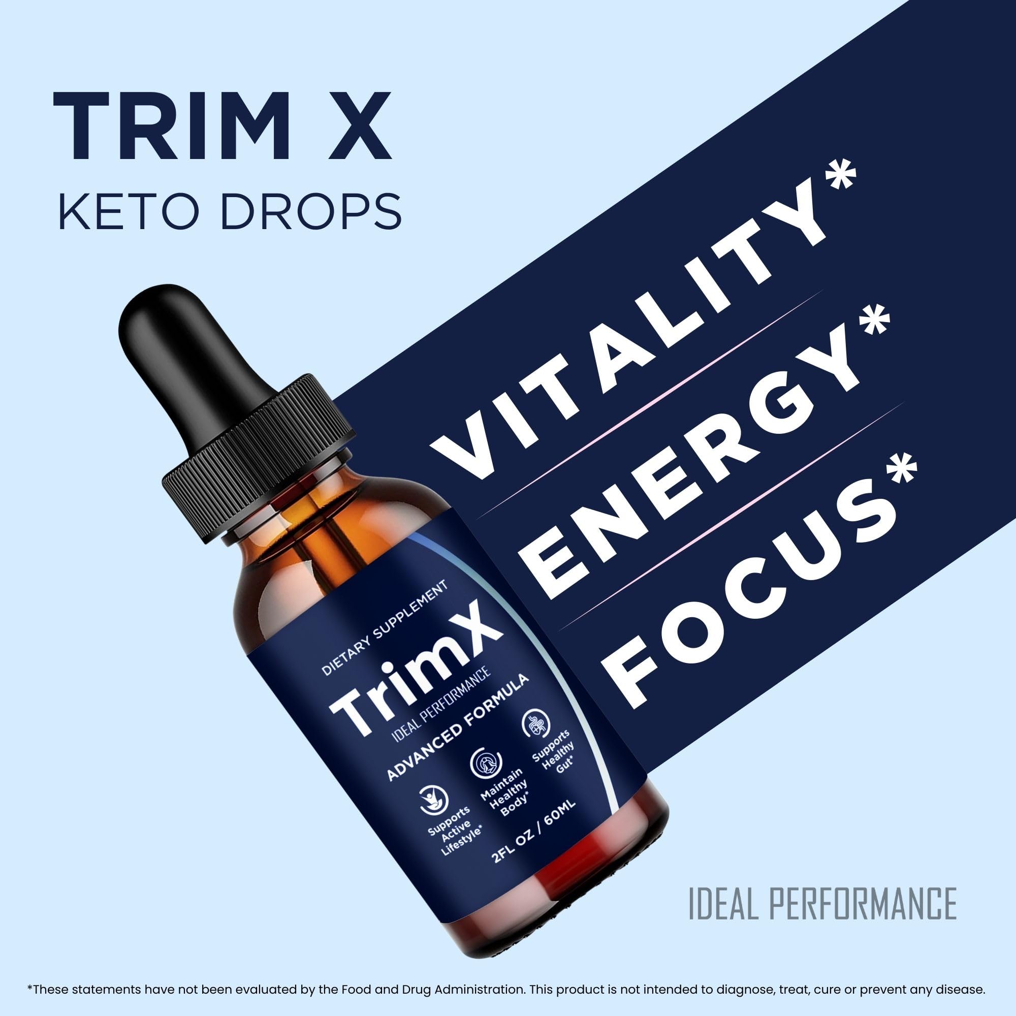 IDEAL PERFORMANCE TrimX Drops pack shot showing a 5-pack option