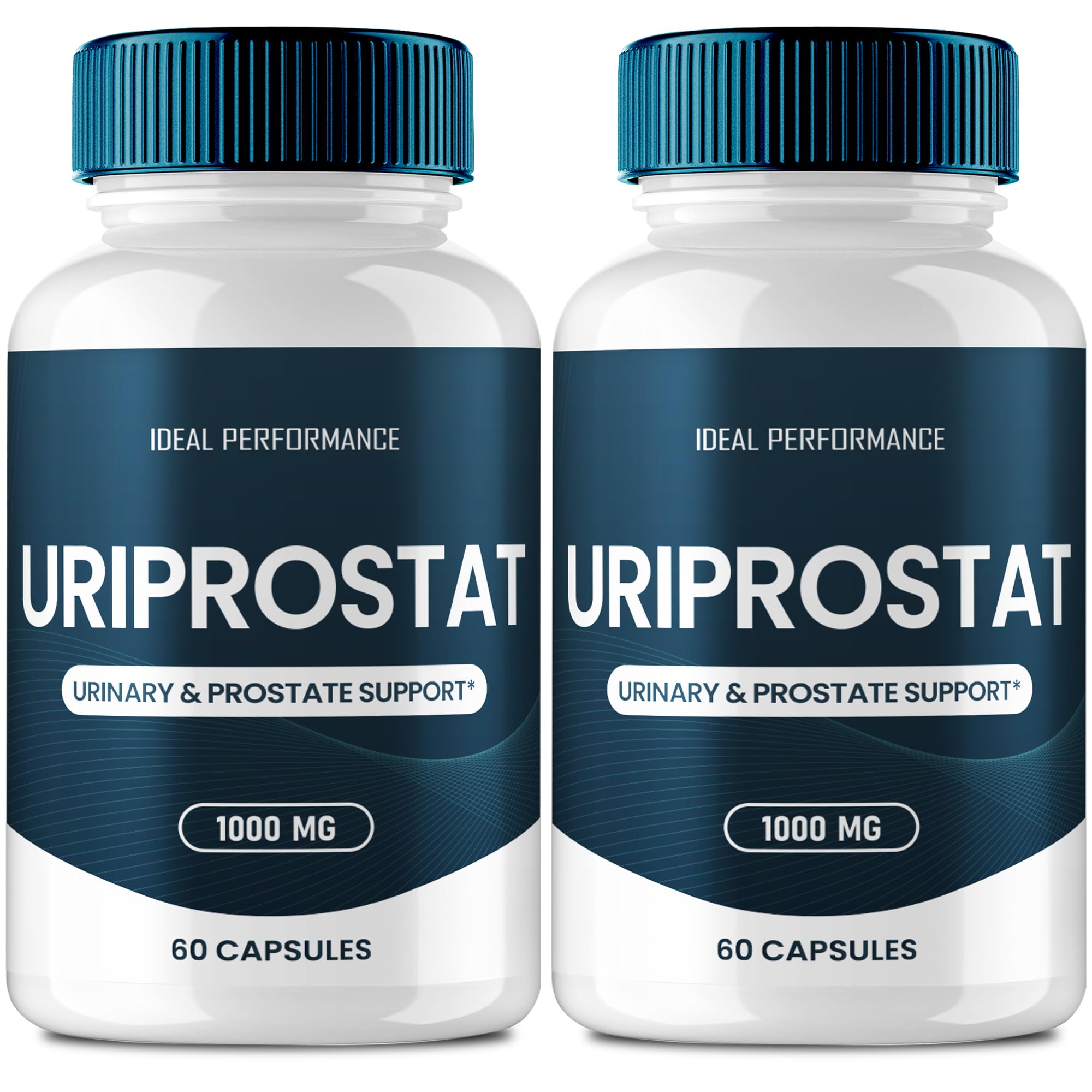 IDEAL PERFORMANCE Uriprostat bottle pouring capsules for easy daily intake.