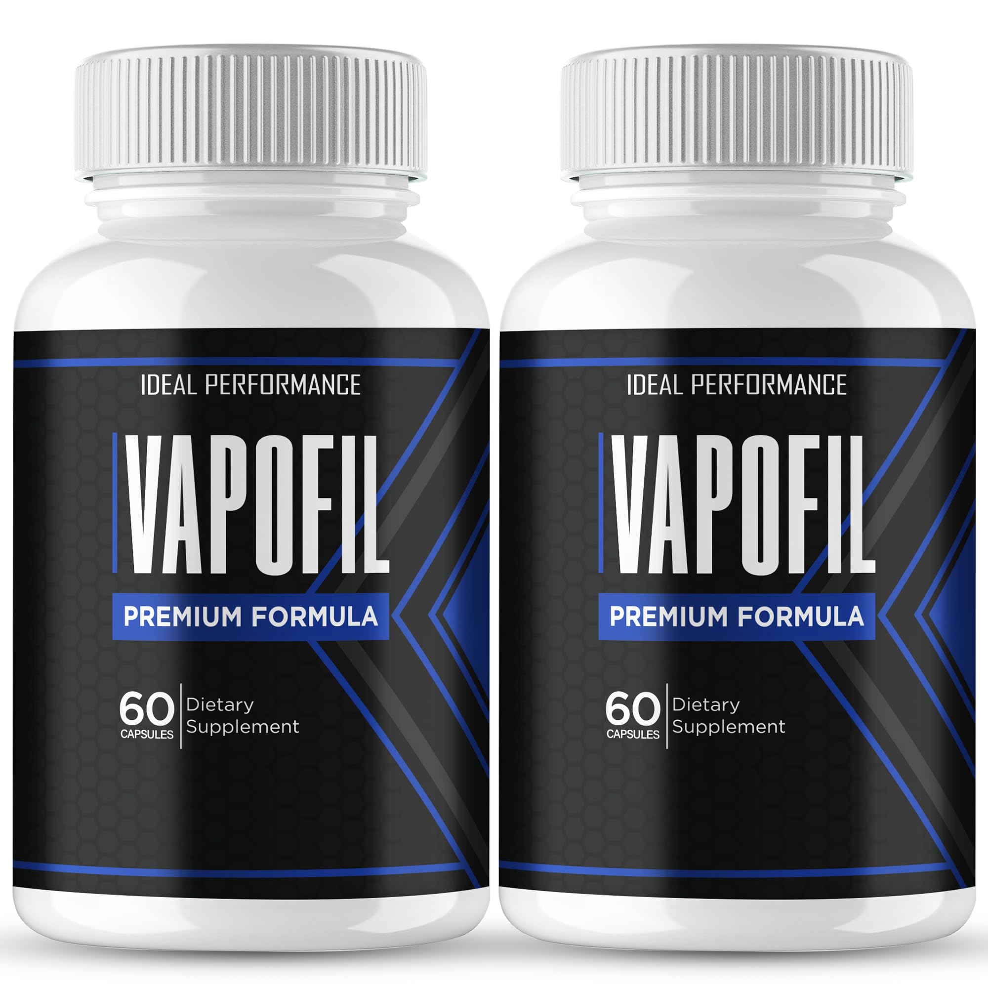 IDEAL PERFORMANCE Vapofil capsules bottle close-up for natural energy support