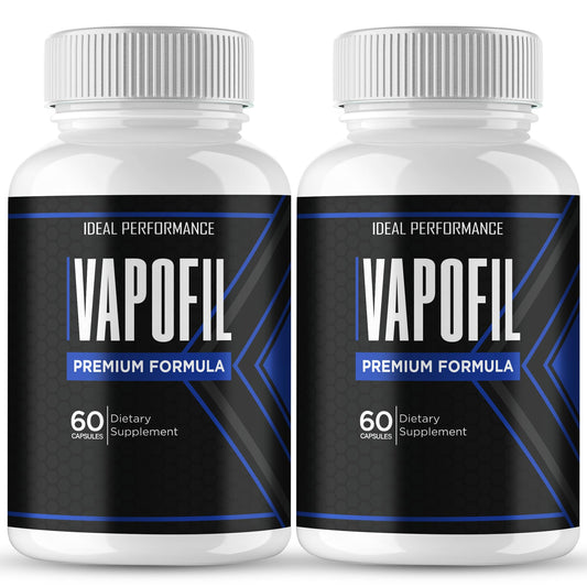 IDEAL PERFORMANCE Vapofil capsules bottle close-up for natural energy support