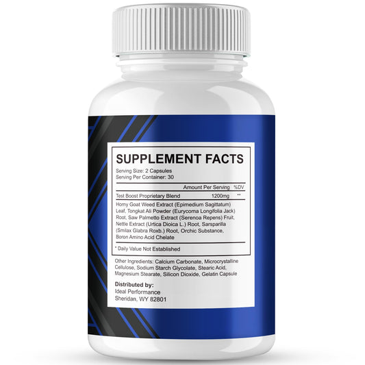 IDEAL PERFORMANCE Vapofil capsules tablets showing daily energy use