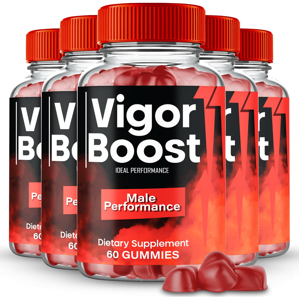 IDEAL PERFORMANCE Vigor Boost Gummies bottle close-up for daily vitality.