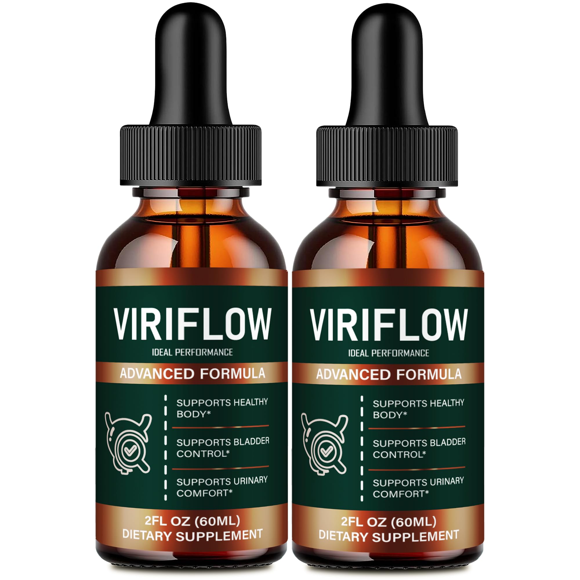 IDEAL PERFORMANCE ViriFlow Drops bottle supports a simple daily wellness routine.