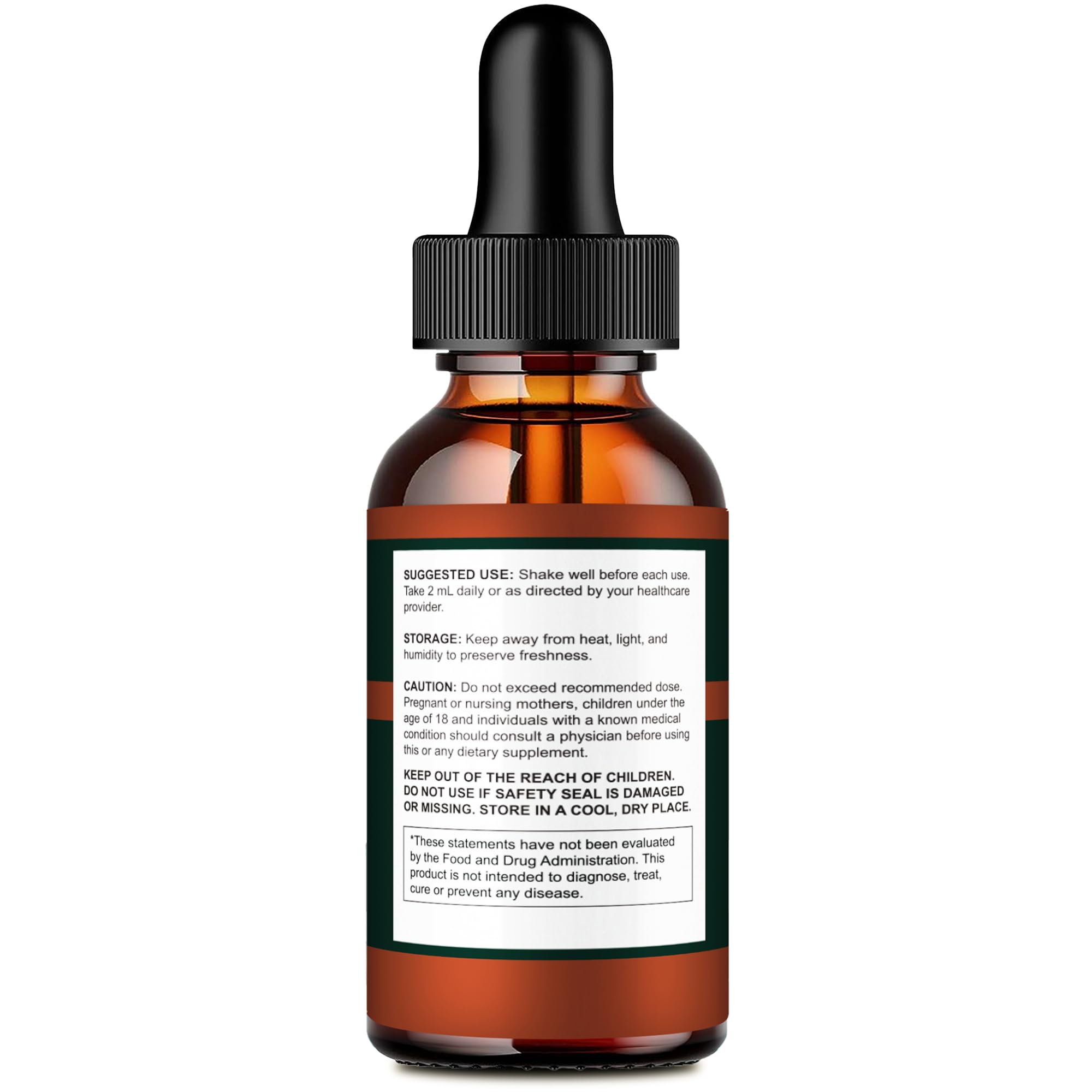IDEAL PERFORMANCE ViriFlow Drops label highlights all-natural ingredients for daily use.