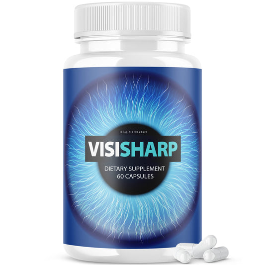 IDEAL PERFORMANCE Visisharp bottle front view for eye health support and daily wellness