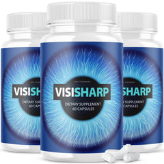IDEAL PERFORMANCE Visisharp bottle shot highlighting convenient eye health support for daily use