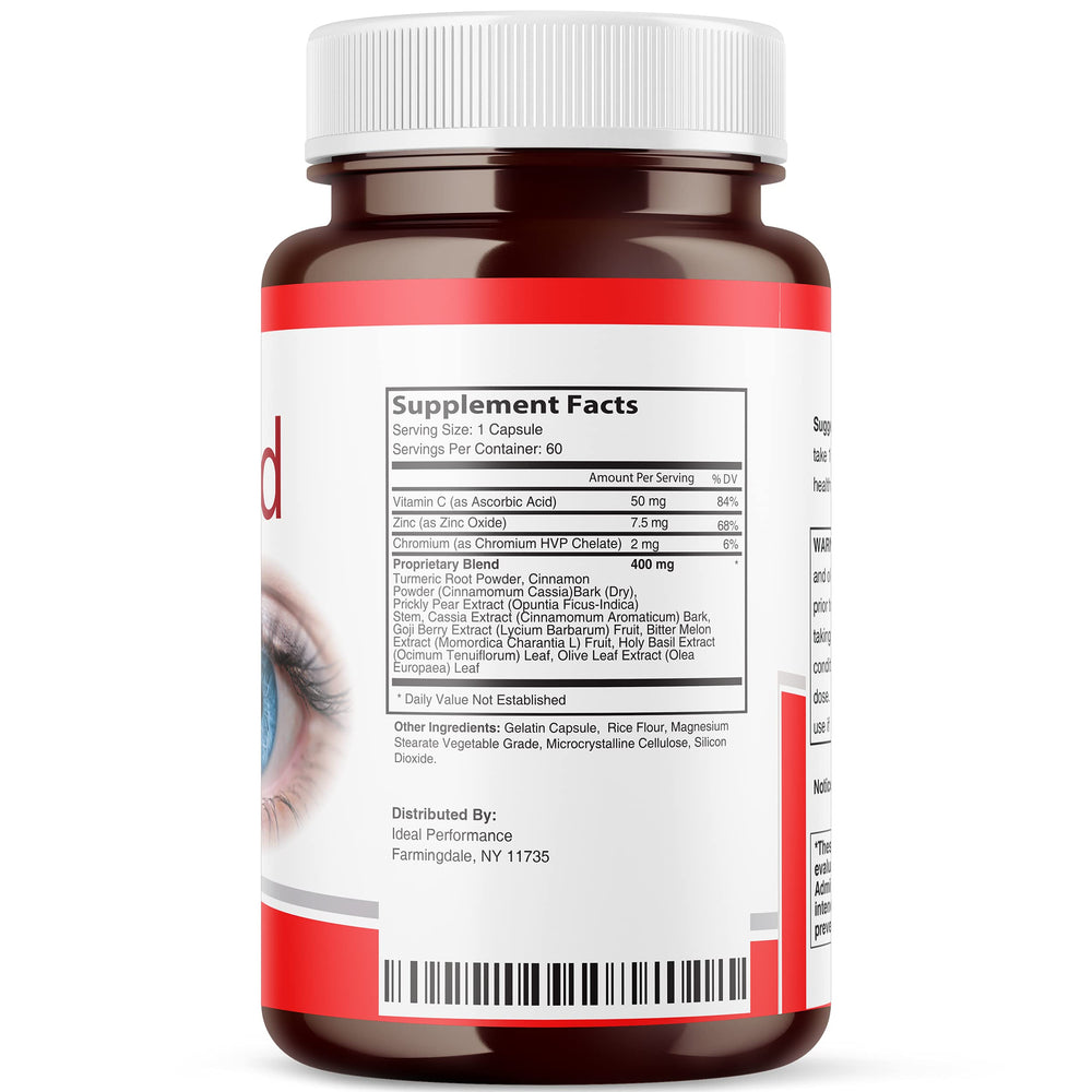 IDEAL PERFORMANCE Visishield capsules close-up for convenient daily eye health support.