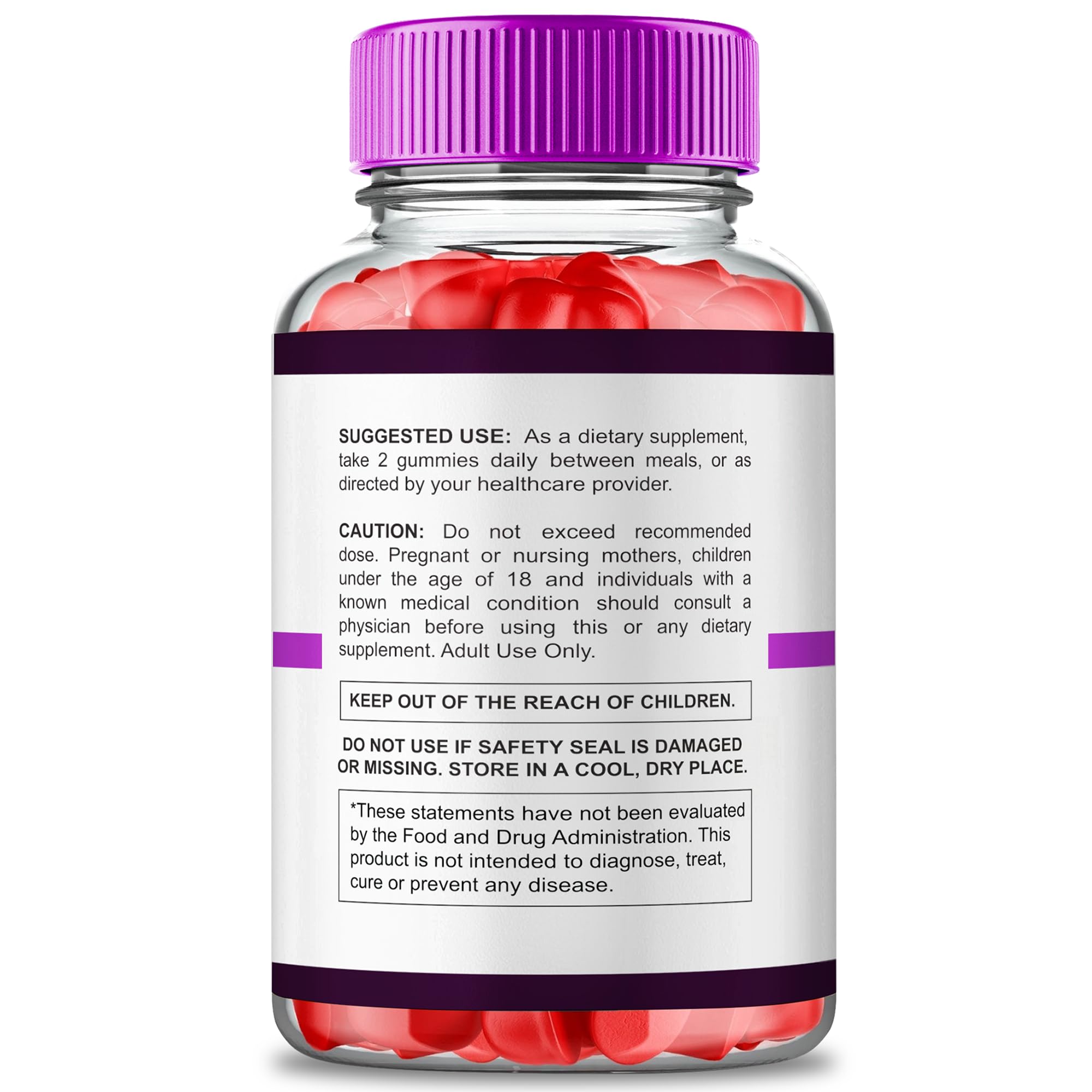Close-up of VitaRenew Maximum Strength gummies showing a chewy texture