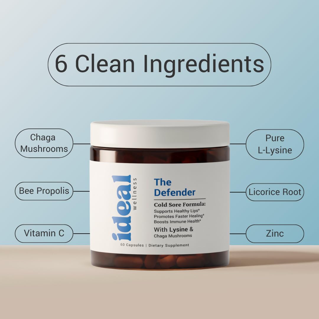 Ideal Wellness bee propolis and licorice root components for skin health.