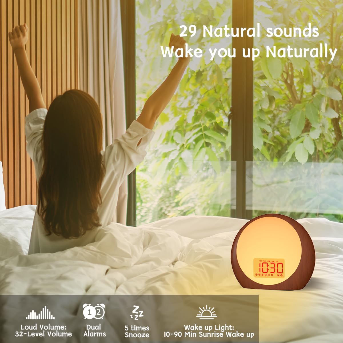 IdealSleep 12-color night light cycle for dynamic ambient lighting.