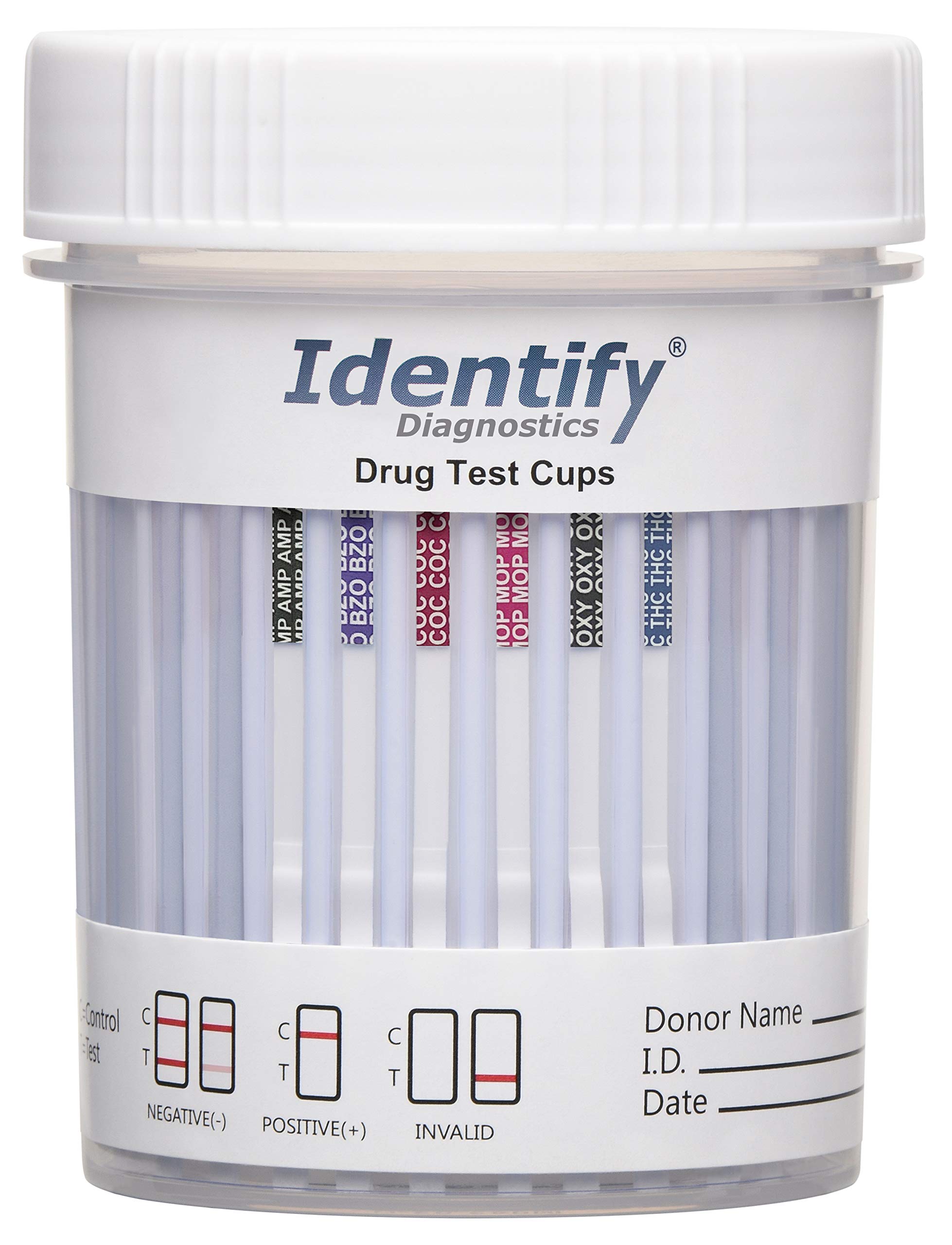 Identify Diagnostics 6-panel drug test cup pack for quick home or workplace screening
