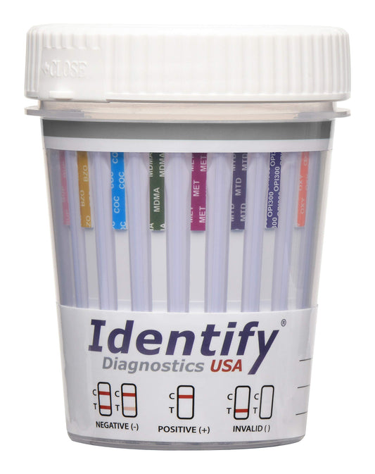 Identify Diagnostics USA drug screen cup pack for quick at-home screening results