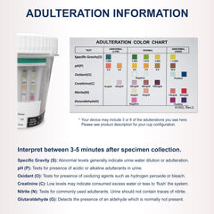 Identify Health use scenario showing urine collection for workplace testing.