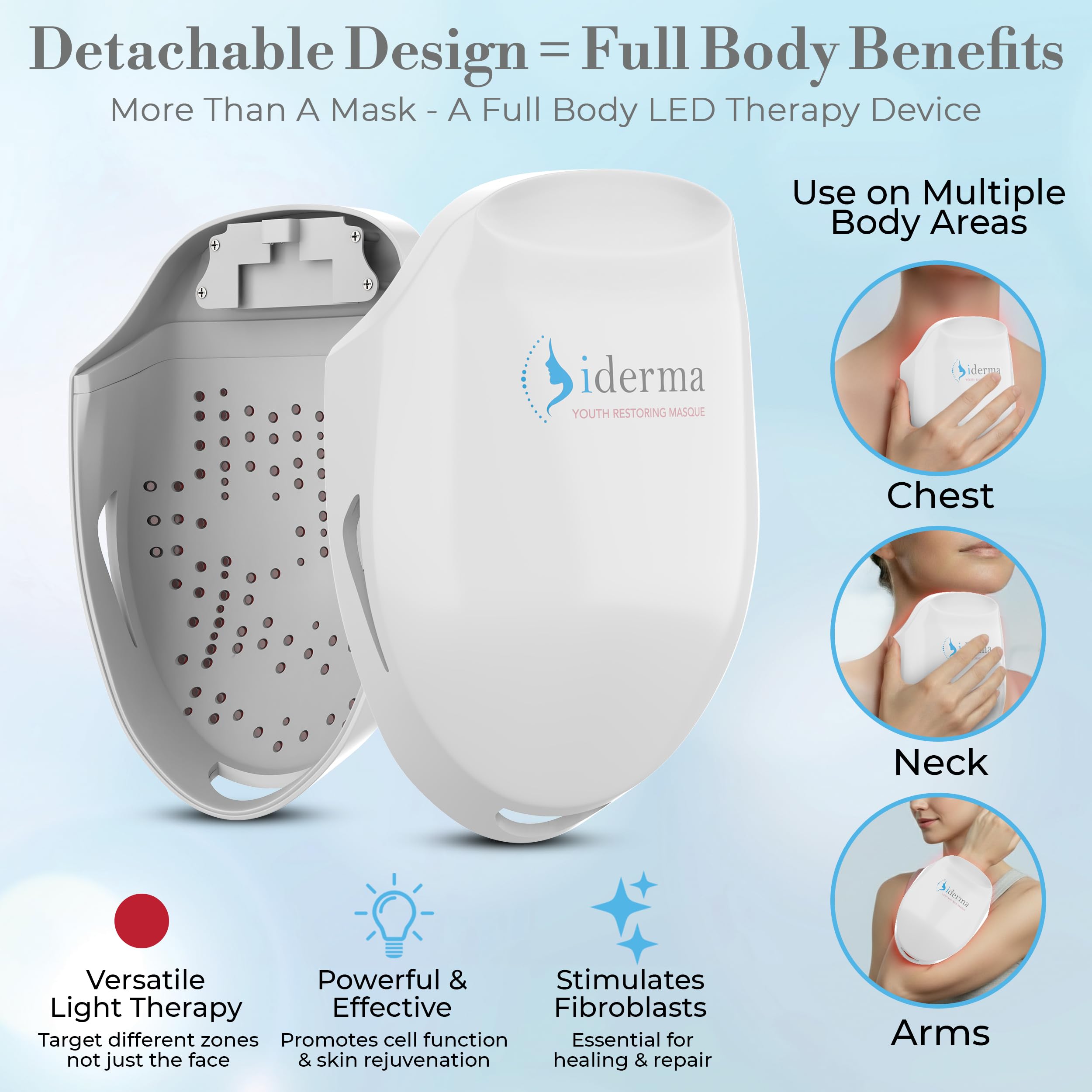 iderma fits into busy schedules for convenient routine light therapy